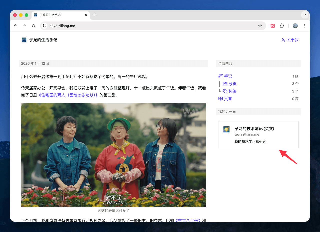Zilong’s Days, https://days.zlliang.me